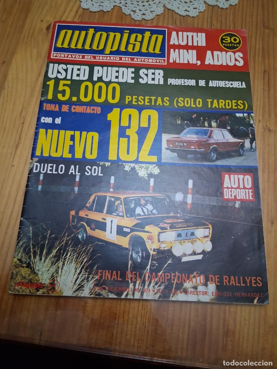 Coches: Revista coches autopista 826 seat 132 elevador hinchable gato Saspa Krafft Jackie Oliver pegaso