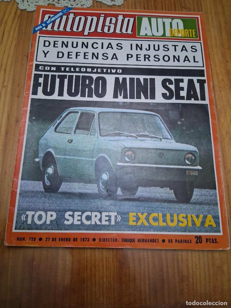Coches: Revista coche autopista 729 124 LS Renault 6 p&oacute;ster Jean Claude Andruet Alpine Rallye