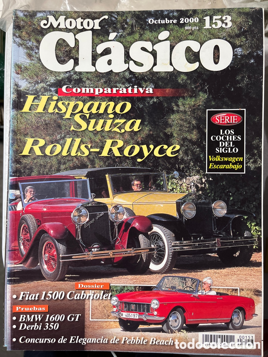 Coches: REVISTA MOTOR CL&Aacute;SICO 153 OCTUBRE DE 2000