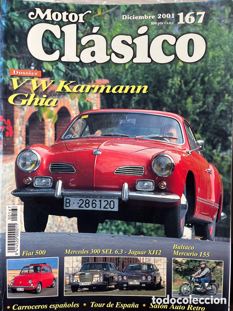 Coches: REVISTA MOTOR CL&Aacute;SICO 167 DICIEMBRE DE 2001