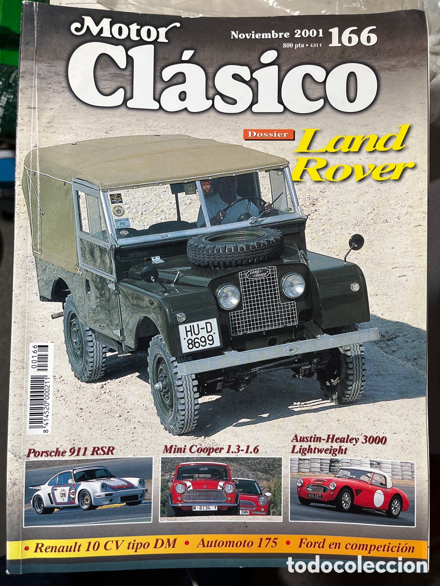 Coches: REVISTA MOTOR CL&Aacute;SICO 166 NOVIEMBRE DE 2001
