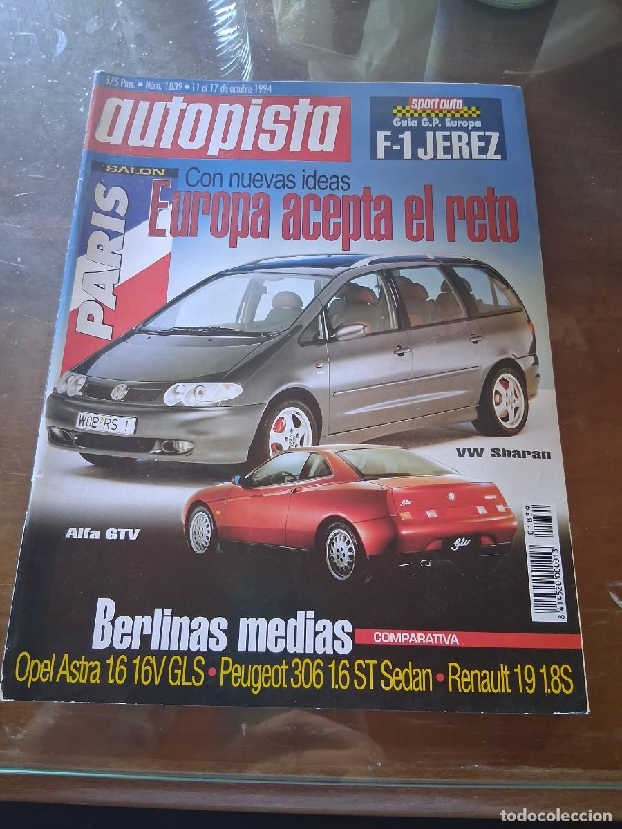 Coches: Revista coche autopista 1839 Lancia Delta ingenieros Barcelona Carlos Sainz Mitsubishi Montero