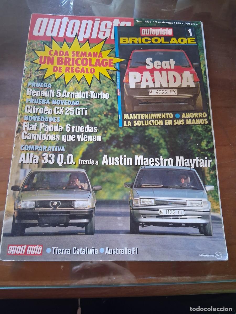 Coches: Revista coche autopista 1373 Citro&euml;n CX GTi Bugatti Royale Renault 5 seat panda