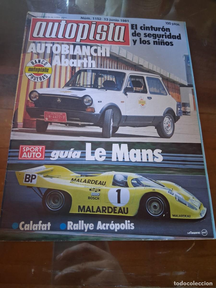 Coches: Revista coche autopista 1152 Autobianchi A112 A 112 Abarth autocar mundial 82