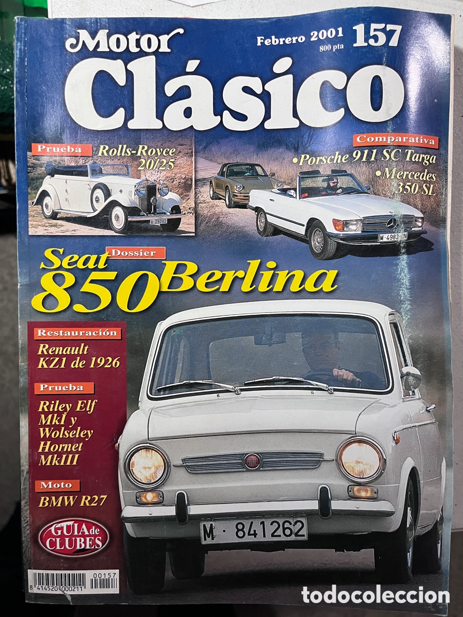 Coches: REVISTA MOTOR CL&Aacute;SICO 157 FEBRERO DE 2001