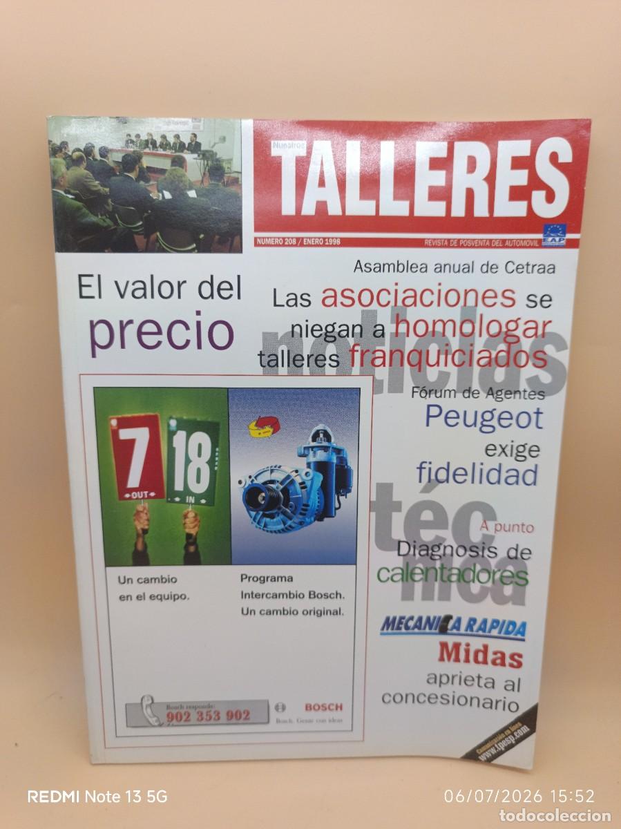 Coches: REVISTA NUESTROS TALLERES N.208