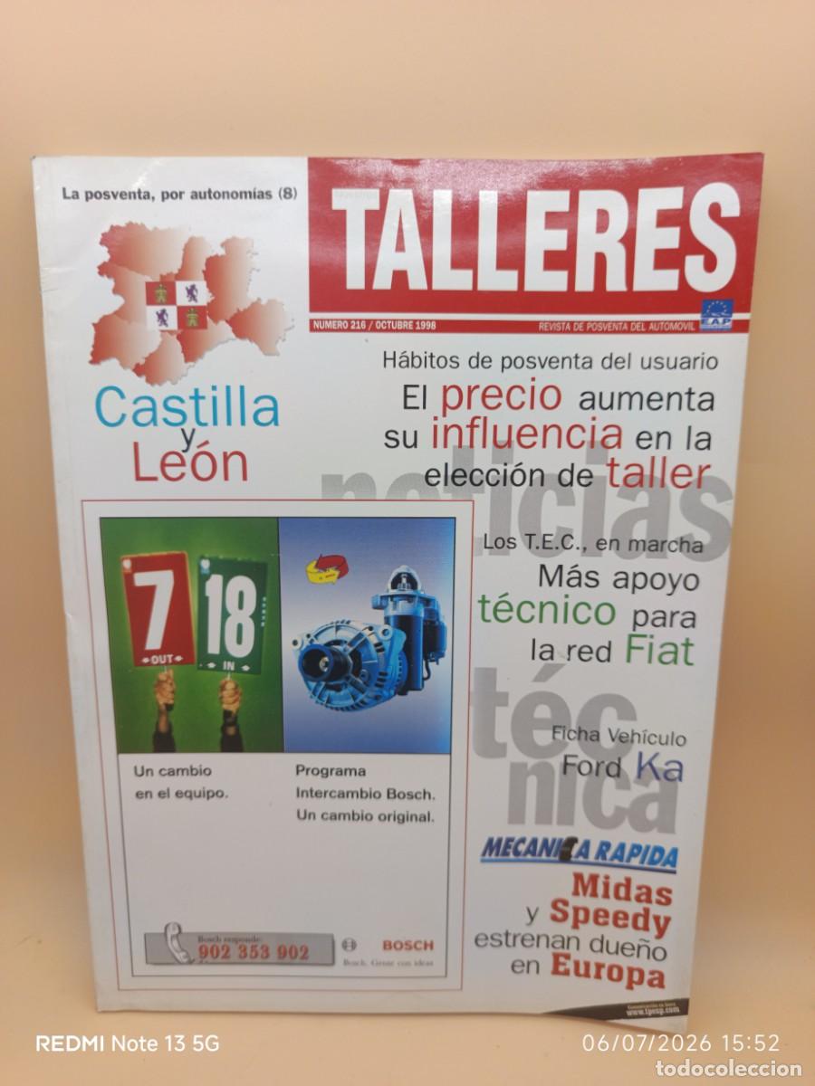 Coches: REVISTA NUESTROS TALLERES N.216