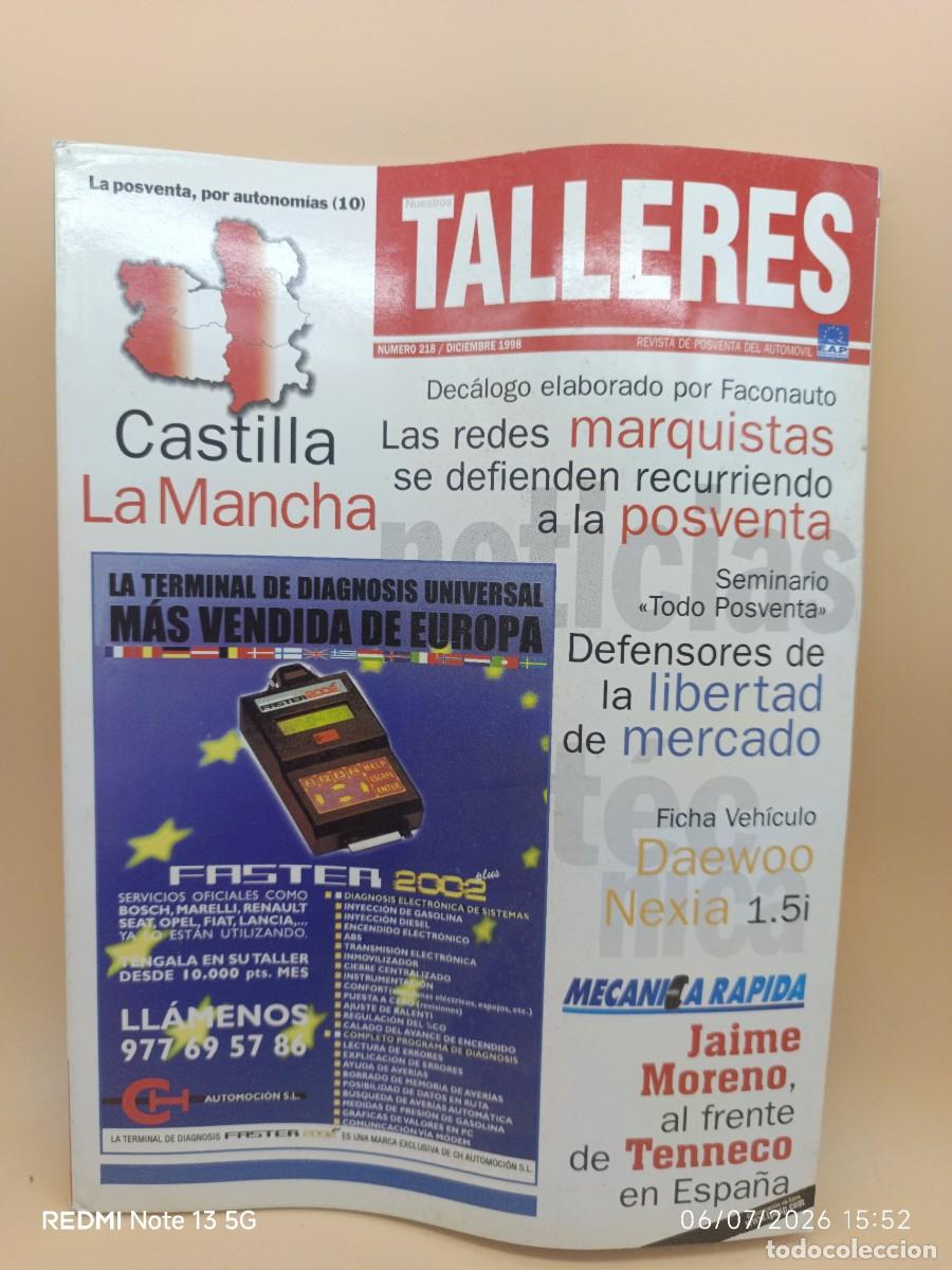 Coches: REVISTA NUESTROS TALLERES N.218