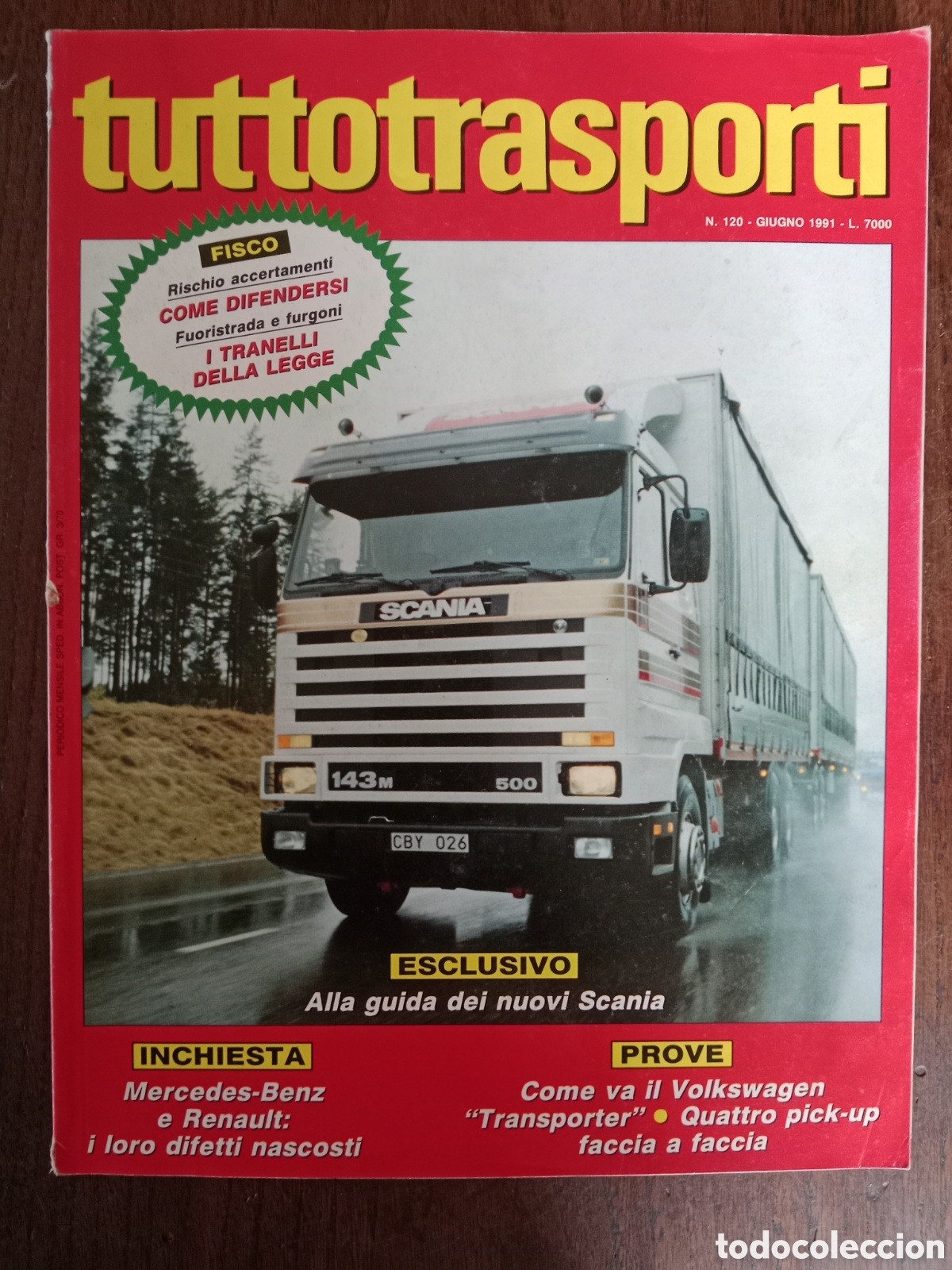 Coches: Revista tuttotransporti n. 120 de 1991 cami&oacute;n