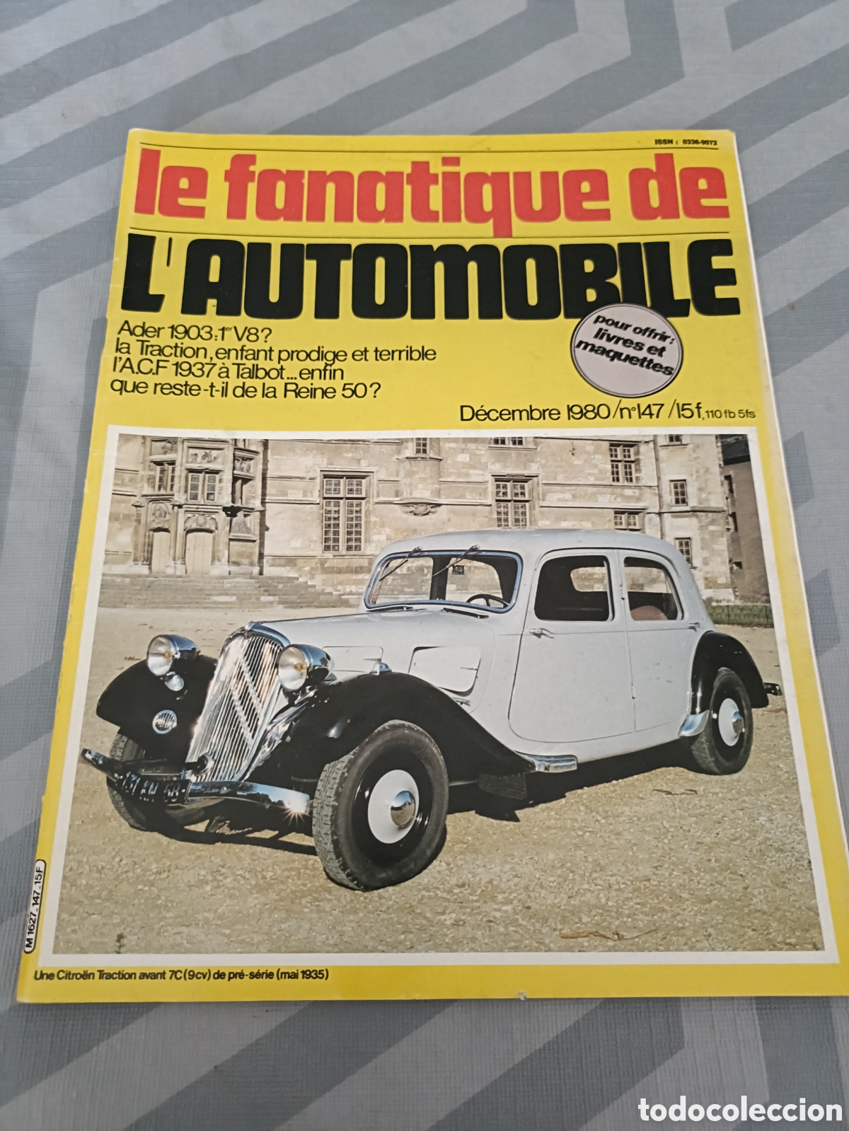 Autos: Revista francesa &rdquo;le fanatique de l'automobile&rdquo; num 147 diciembre 1980 Citro&euml;n