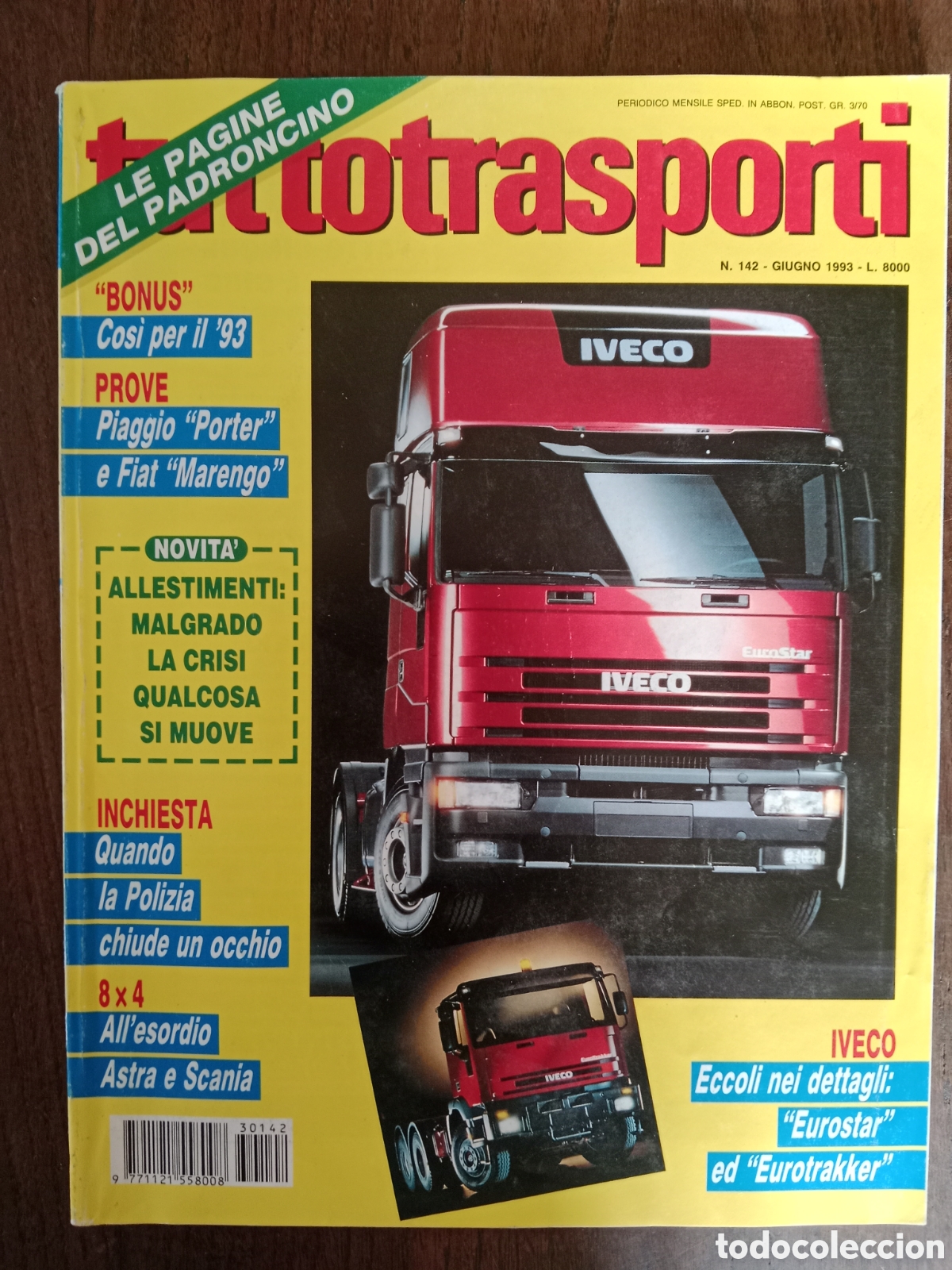 Coches: Revista tuttotransporti n. 142 de 1993 cami&oacute;n