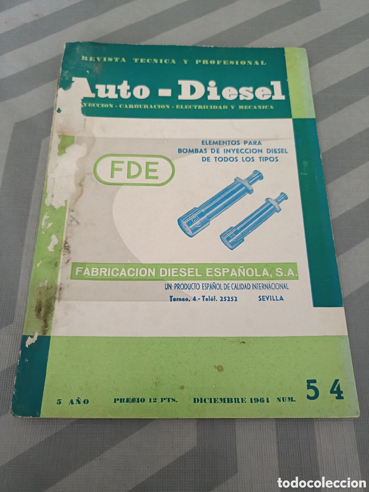 Voitures: Revista Auto Diesel n&uacute;m 54 de diciembre de 1964