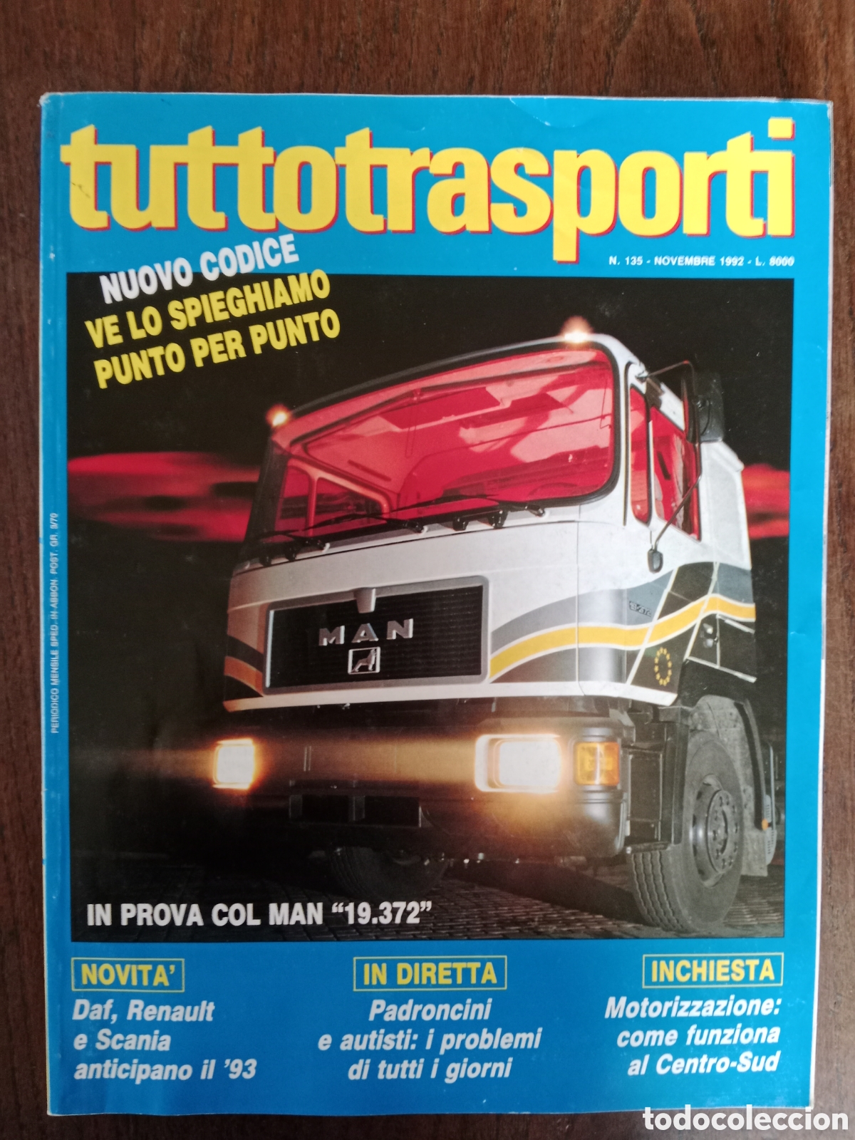 Coches: Revista tuttotransporti n. 135 de 1992 cami&oacute;n