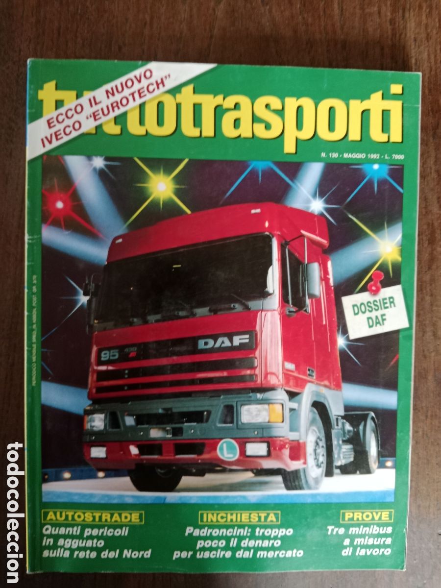 Coches: Revista tuttotransporti n. 130 de 1992 cami&oacute;n