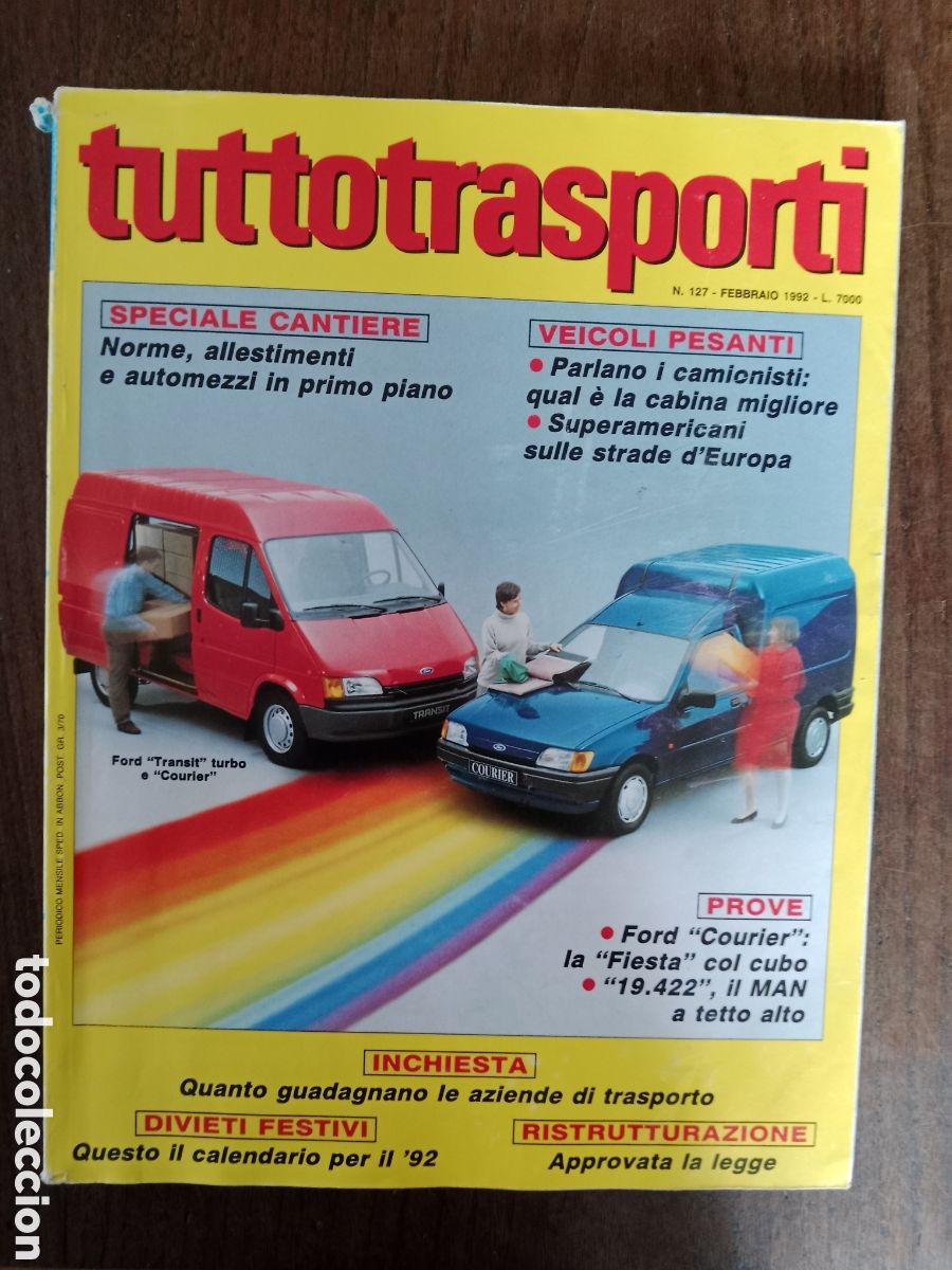 Coches: Revista tuttotransporti n. 127 de 1992 cami&oacute;n