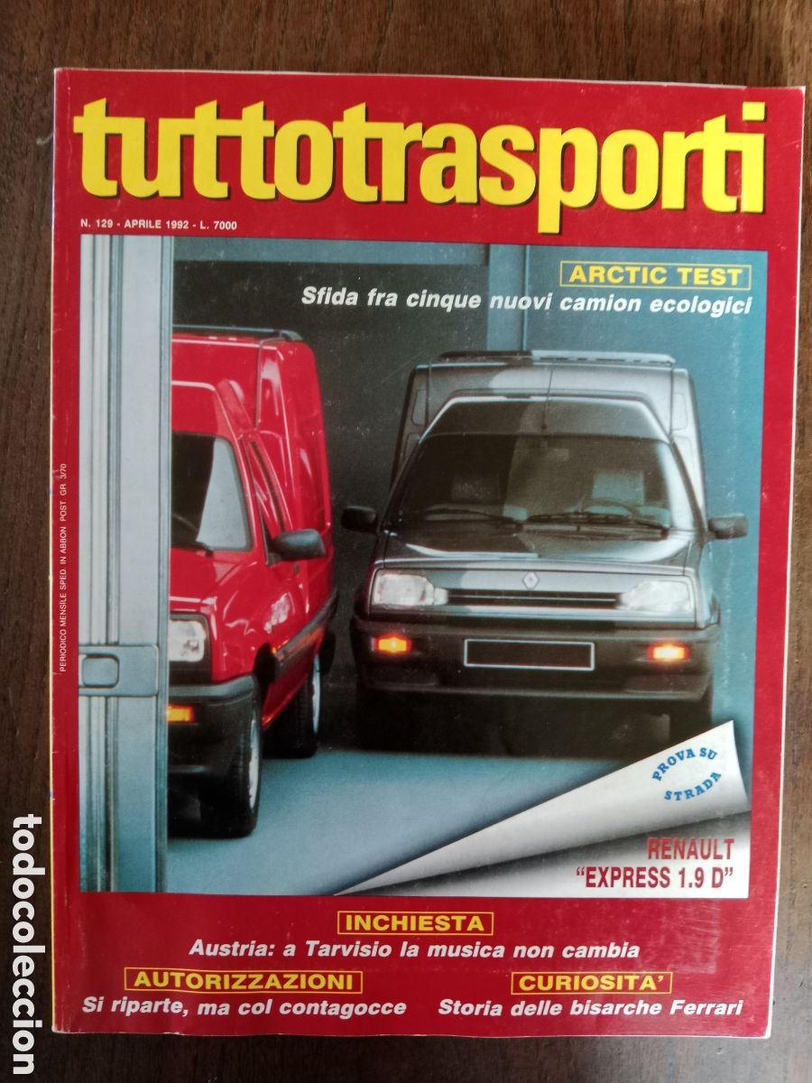 Coches: Revista tuttotransporti n. 129 de 1992 cami&oacute;n
