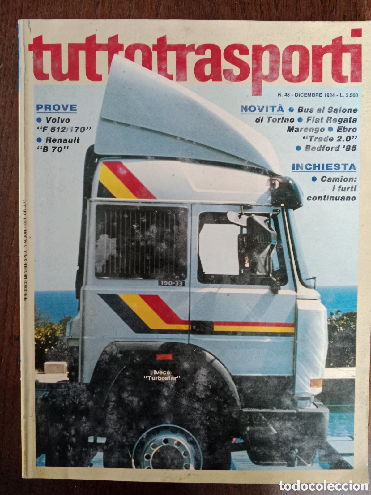 Coches: Revista tuttotransporti n. 48 de 1984 cami&oacute;n