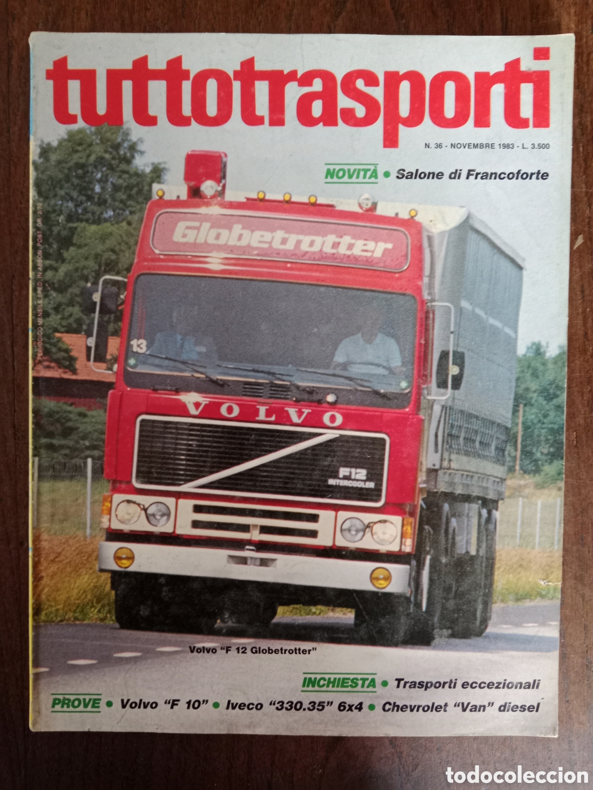 Coches: Revista tuttotransporti n. 36 de 1983 cami&oacute;n