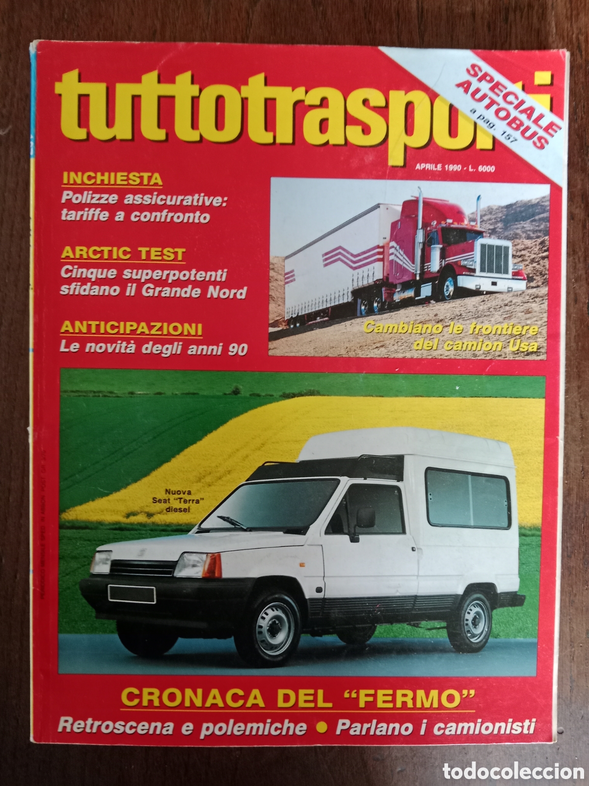 Coches: Revista tuttotransporti abril 1990 cami&oacute;n