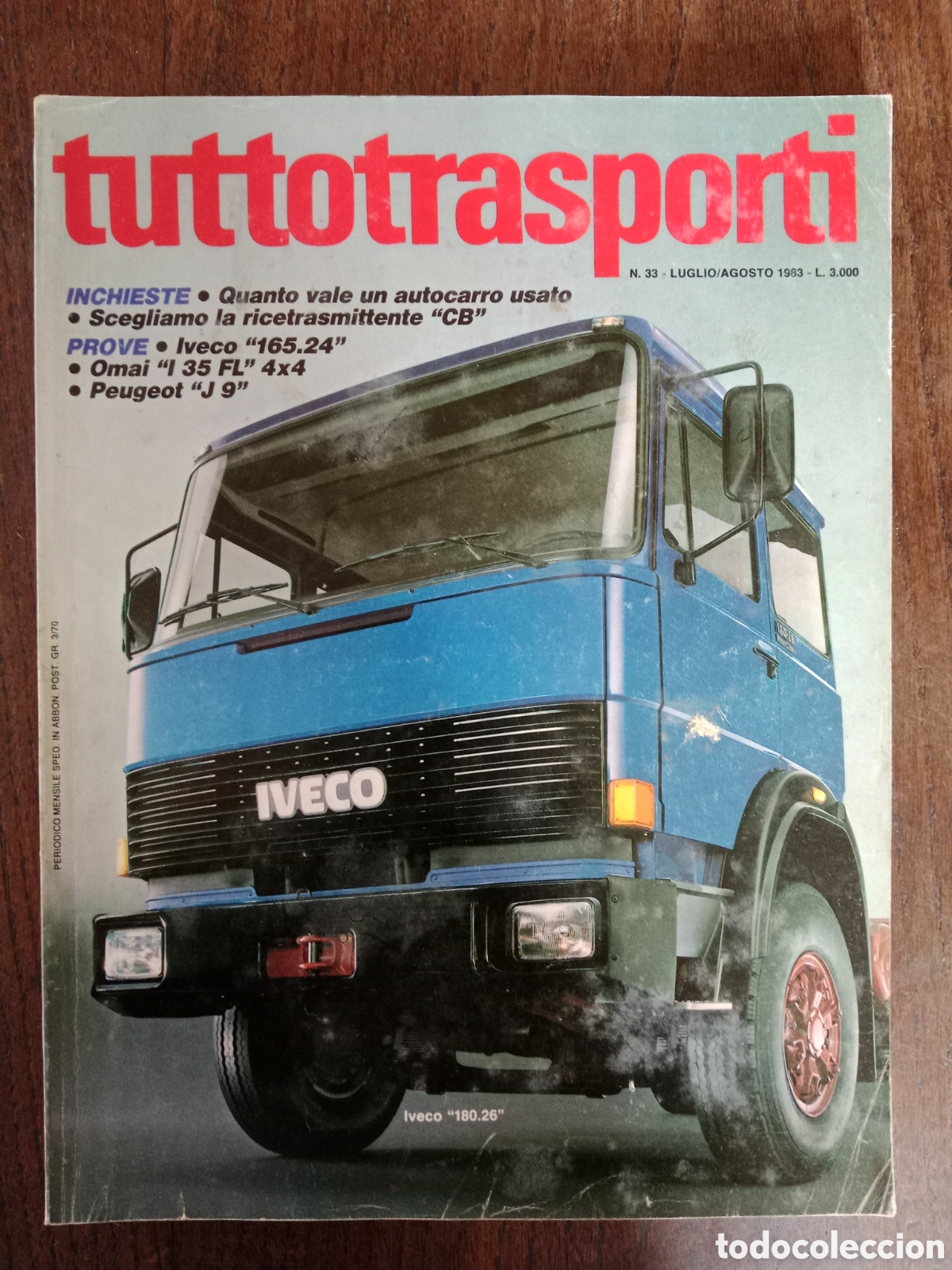 Coches: Revista tuttotransporti n. 33 de 1983 cami&oacute;n