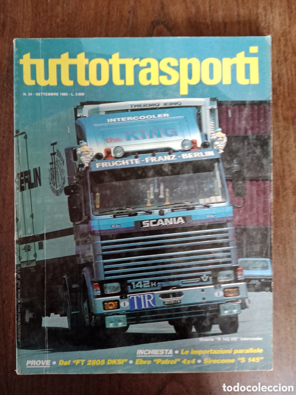 Coches: Revista tuttotransporti n. 34 de 1983 cami&oacute;n