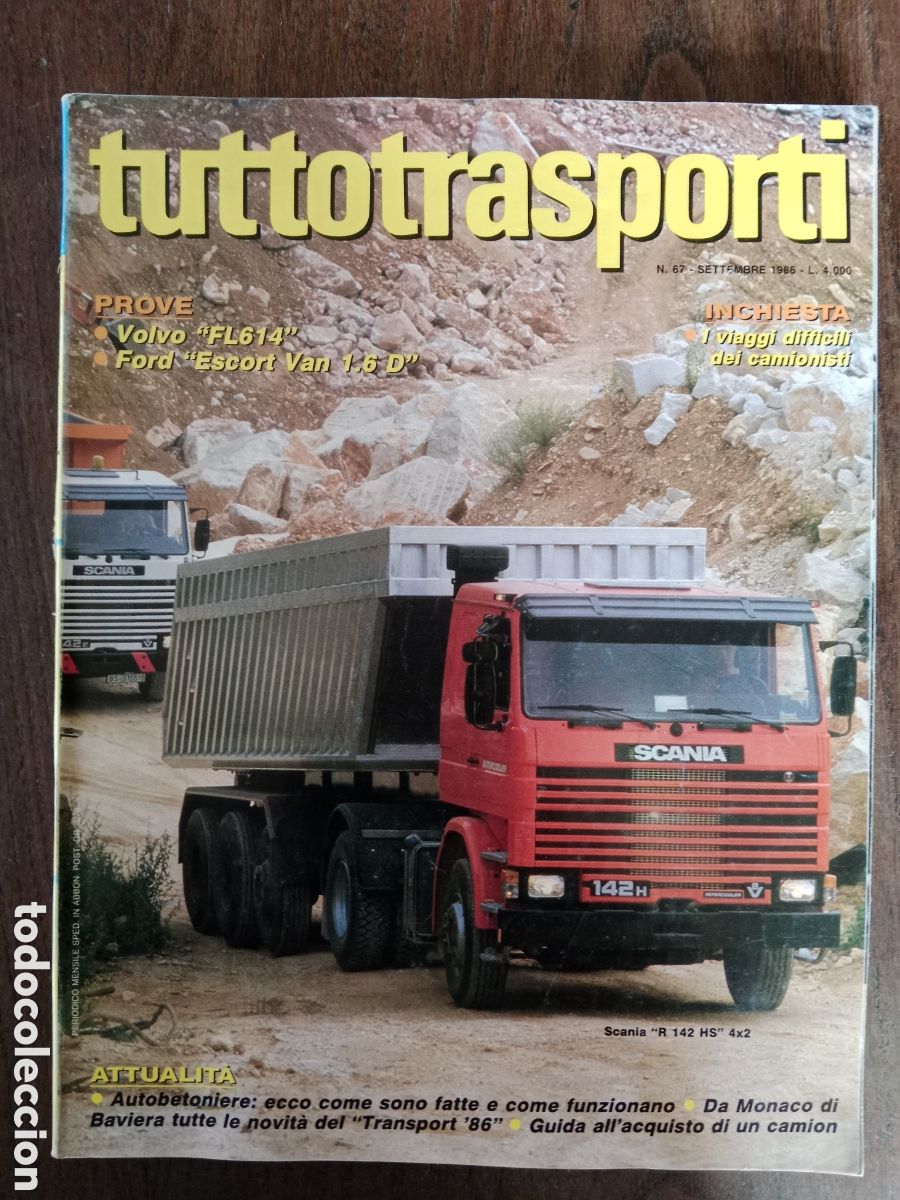 Coches: Revista tuttotransporti n. 87 de 1986 cami&oacute;n
