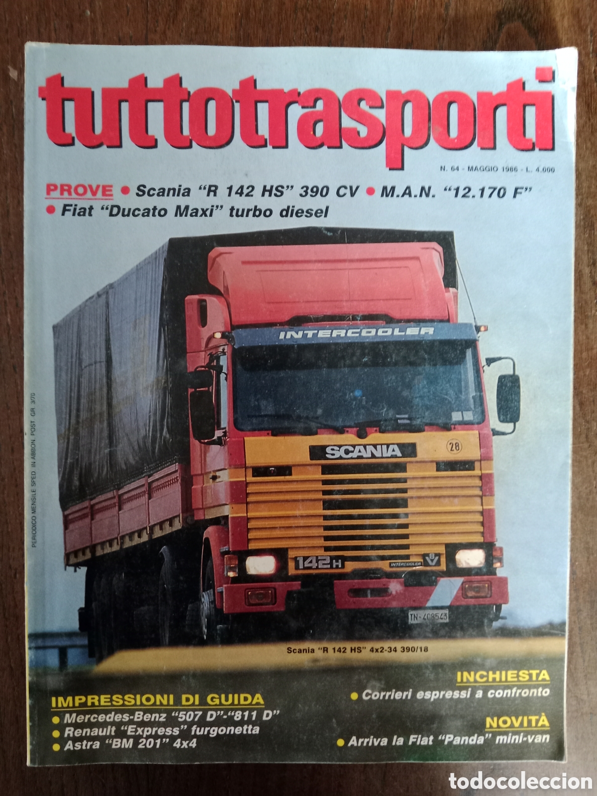 Coches: Revista tuttotransporti n. 64 de 1986 cami&oacute;n