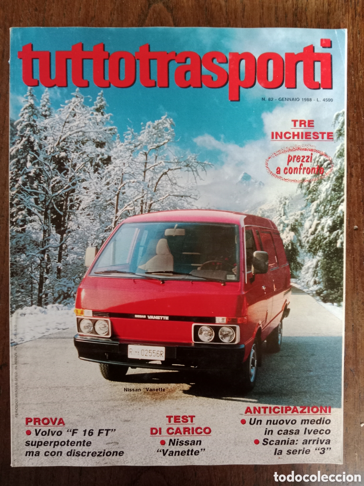 Coches: Revista tuttotransporti n. 82 de 1988 cami&oacute;n