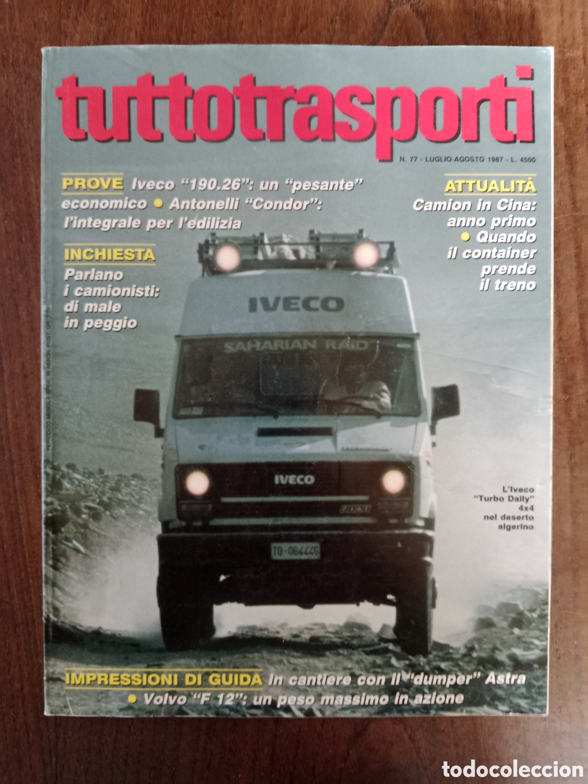 Coches: Revista tuttotransporti n. 77 de 1987 cami&oacute;n
