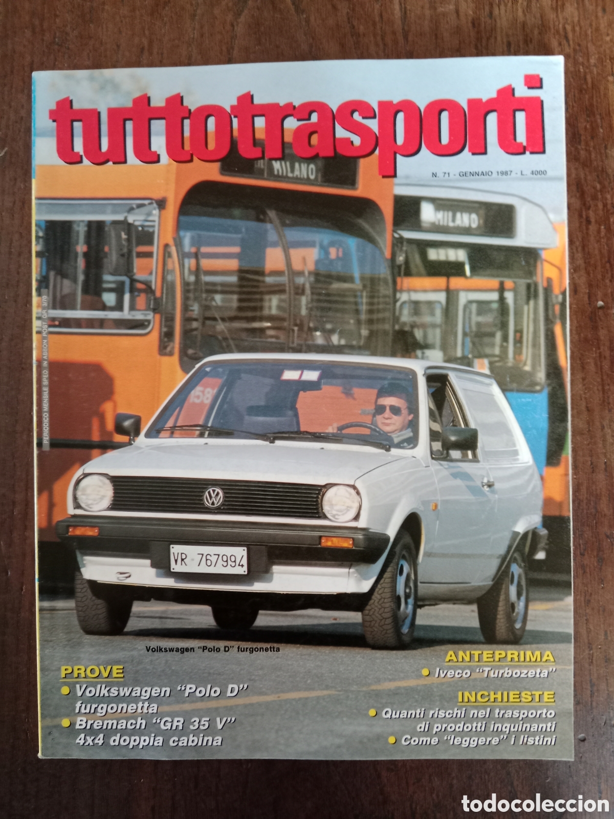 Coches: Revista tuttotransporti n. 71 de 1987 cami&oacute;n