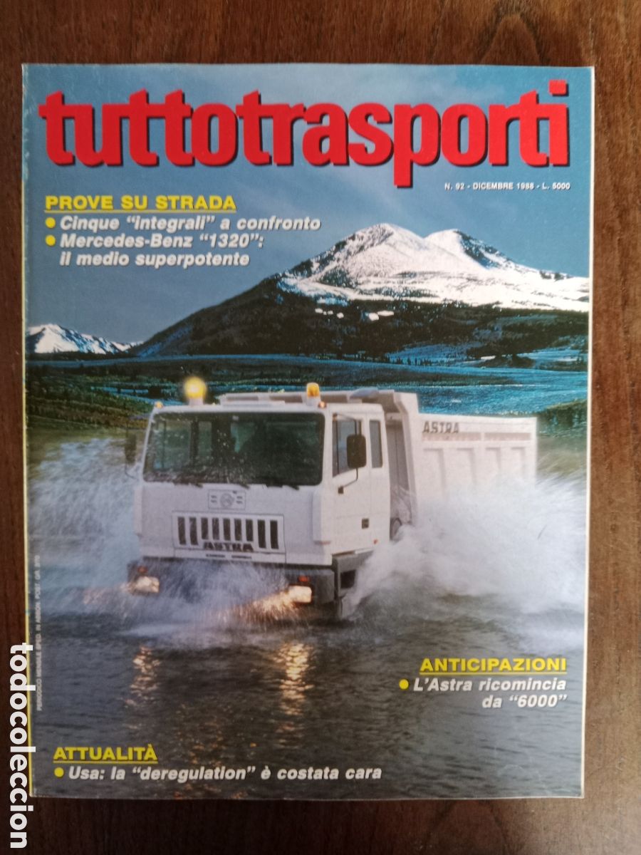 Coches: Revista tuttotransporti n. 92 de 1988 cami&oacute;n