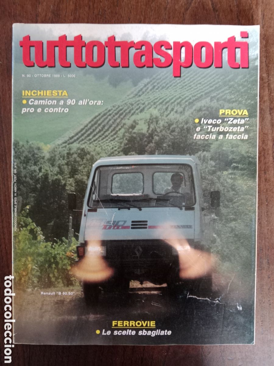 Coches: Revista tuttotransporti n. 90 de 1988 cami&oacute;n