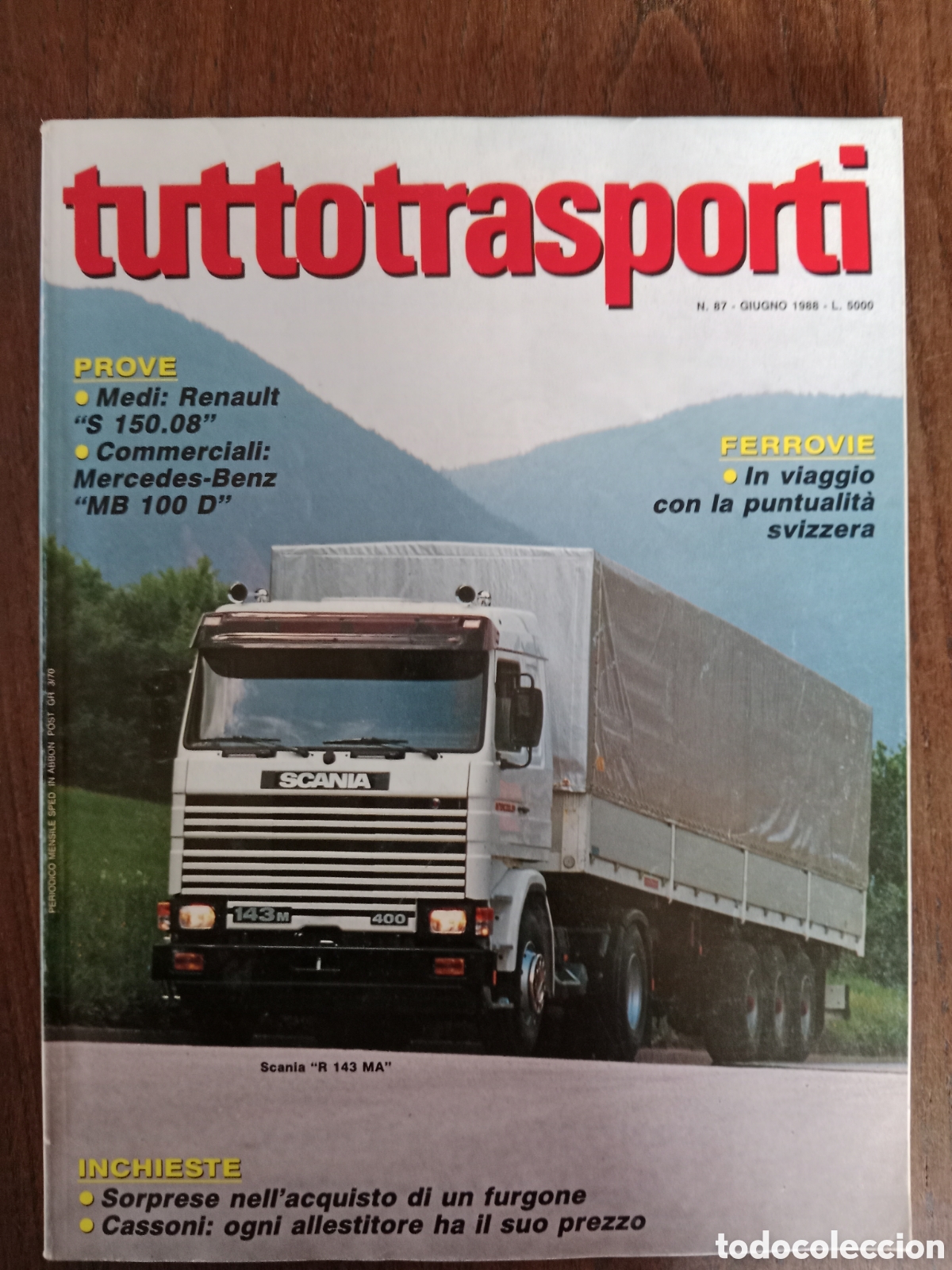 Coches: Revista tuttotransporti n. 87 de 1988 camion