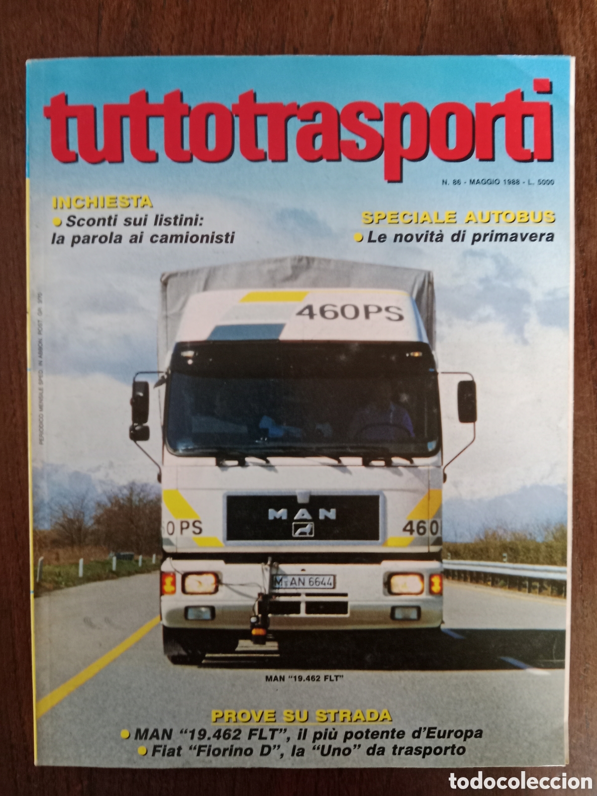 Coches: Revista tuttotransporti n. 86 de 1988 cami&oacute;n