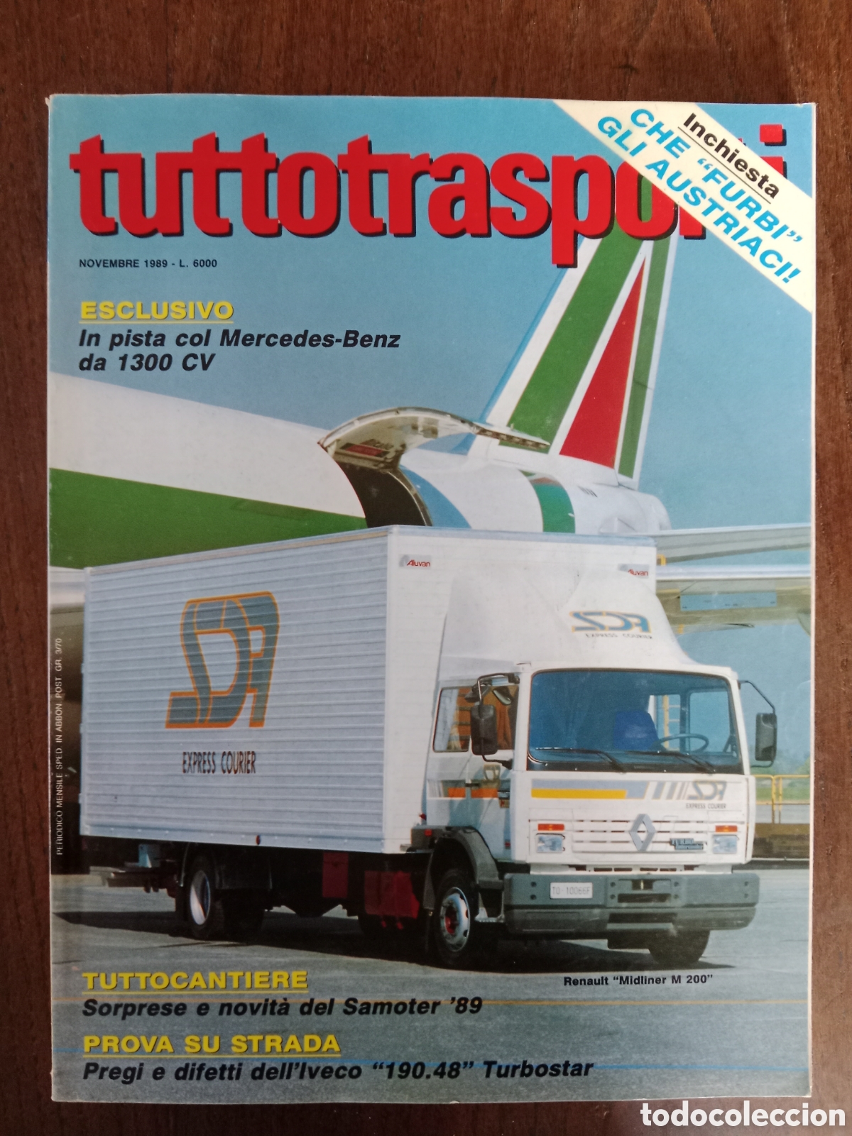 Coches: Revista tuttotransporti noviembre 1989 camion