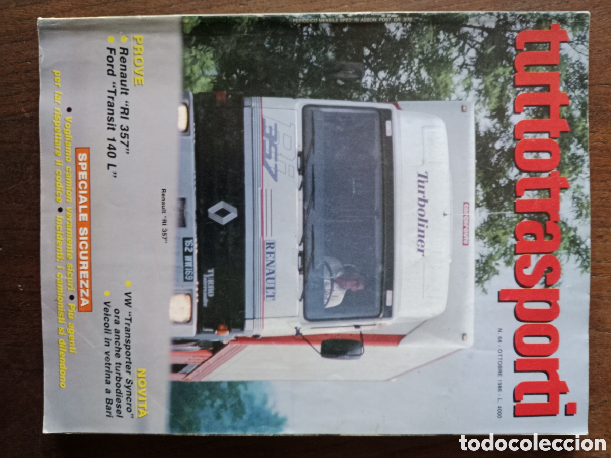 Coches: Revista tuttotransporti n. 68 de 1986 cami&oacute;n