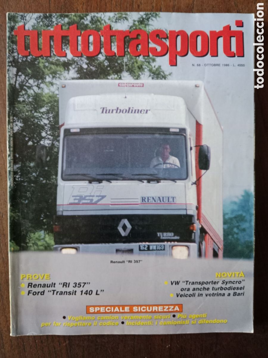 Coches: Revista tuttotransporti n. 68 de 1986 cami&oacute;n