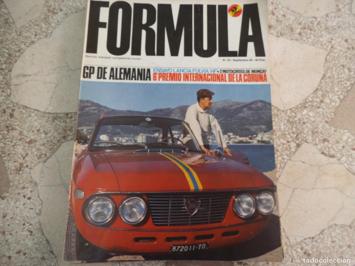 Coches: revista de coches conpeticion, formula n&ordm; 23, ensayo lancia fulvia hfgp alemania, watkins glen, moto
