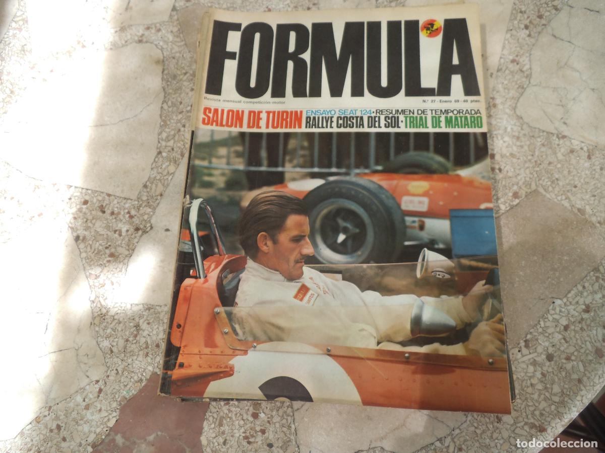 Coches: revista de coches conpeticion, formula n&ordm; 27, ensayo seat 124, lotus 49, salon de turin,trial mataro