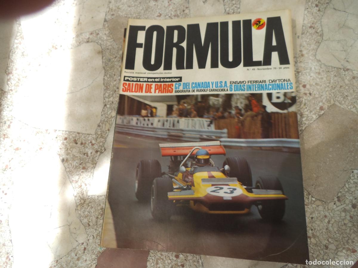 Coches: revista de coches conpeticion, formula n&ordm; 49, ensayo ferrari /daytona, biografia rudolf caracciola