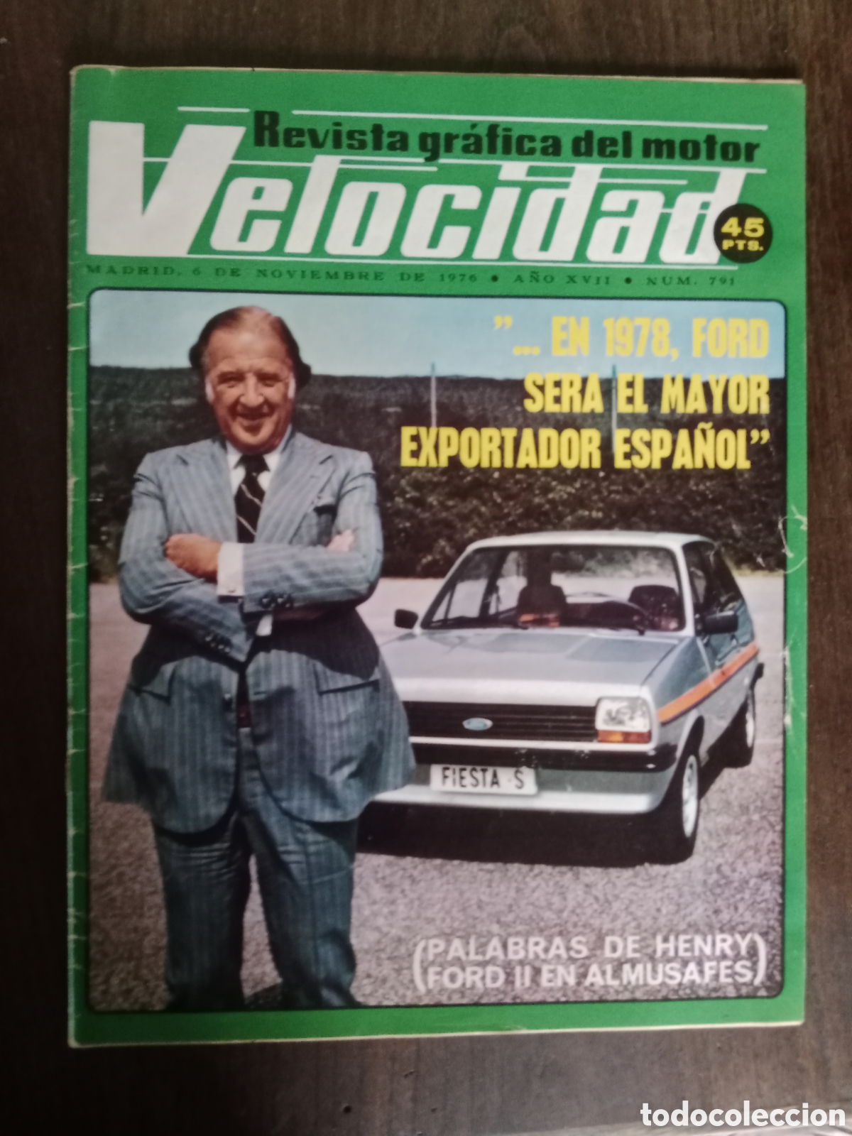 Coches: Revista velocidad n. 791 de 1976 autom&oacute;vil Ford Ferrari