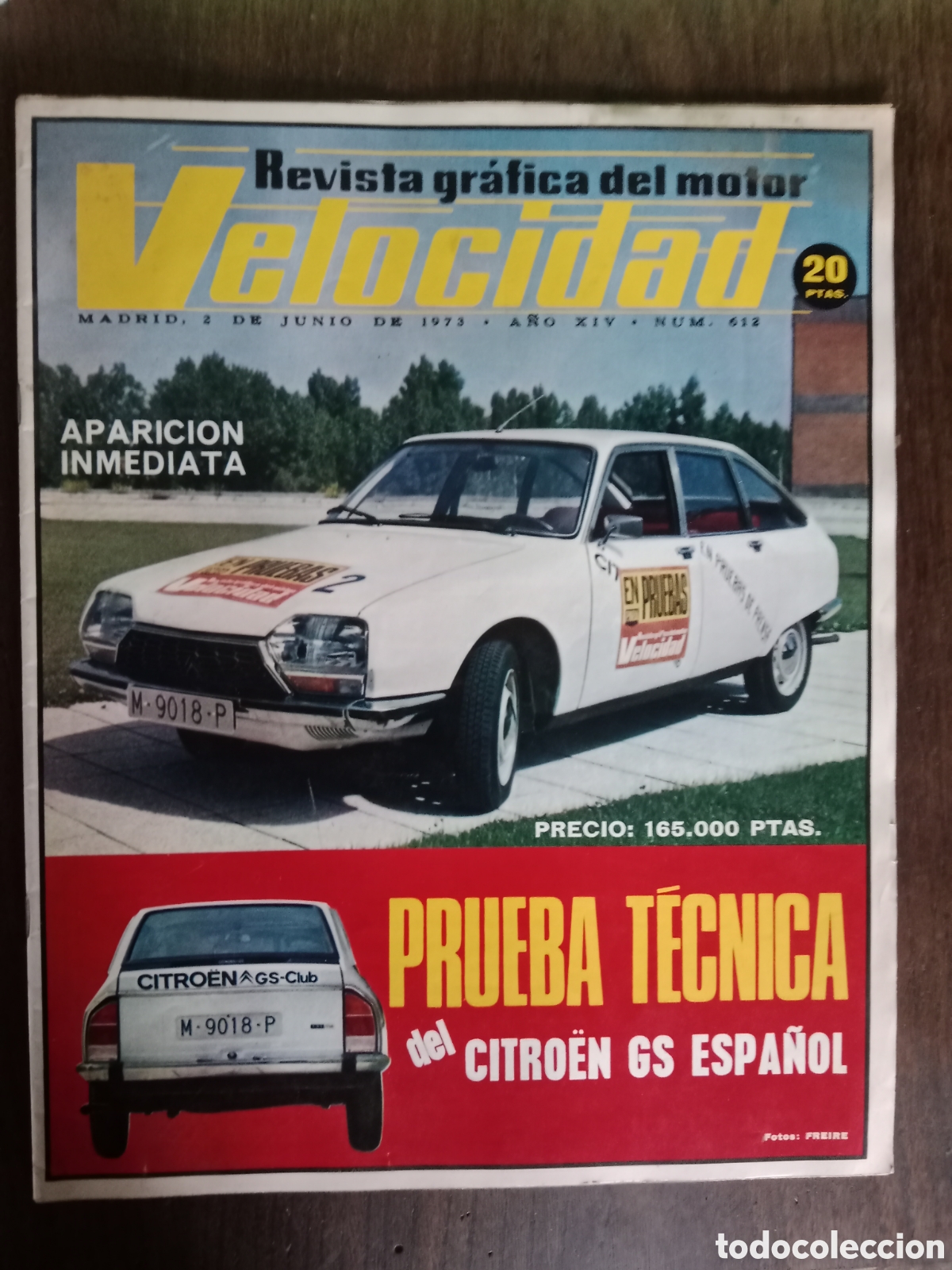 Coches: Revista velocidad n. 612 de 1973 autom&oacute;vil Citroen gs