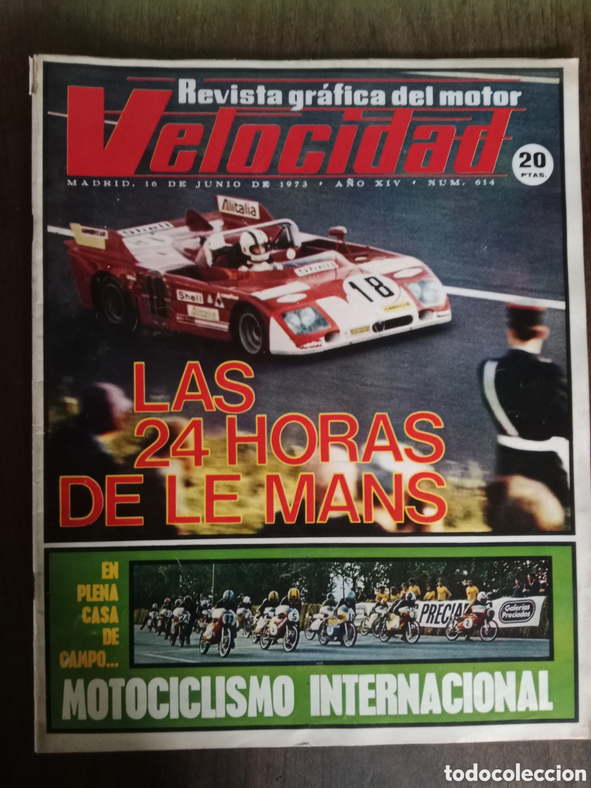 Coches: Revista velocidad n. 614 de 1973 autom&oacute;vil lancia 24 horas le mans