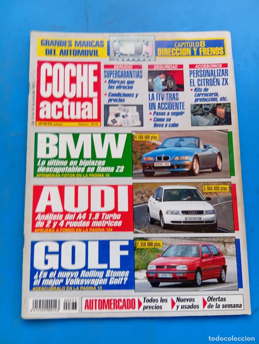 Coches: COCHE ACTUAL. N&ordm; 373. A&Ntilde;O 1995. PRUEBA: FIAT CINQUECENTO SIENA. BMW Z3 ROADSTER. AERODIN&Aacute;MICA.. LEER