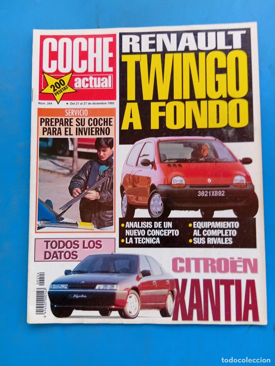 Coches: COCHE ACTUAL. N&ordm; 244. A&Ntilde;O 1992. NISSAN MICRA 1.3 SLX. RENAULT CLIO 1.8 RTI. BMW R 80 R... LEER