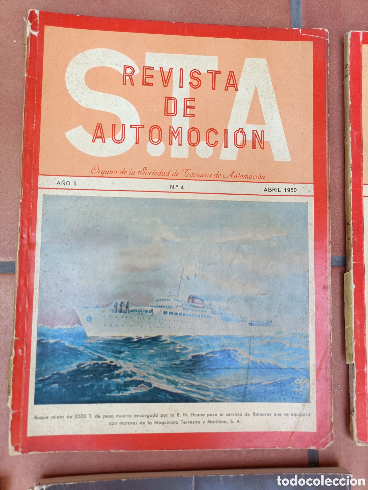 Coches: Revista STA Sociedad T&eacute;cnicos Automoci&oacute;n n&uacute;m 4 Abril 1950