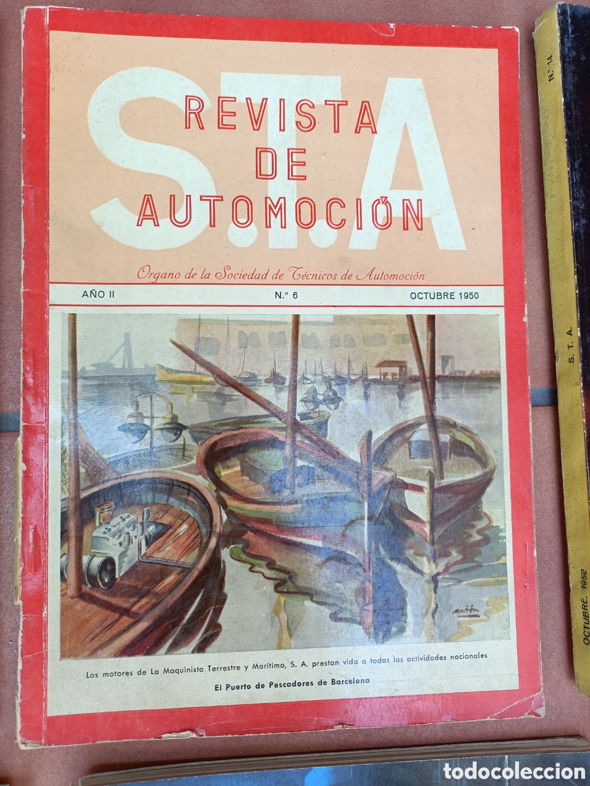 Coches: Revista STA Sociedad T&eacute;cnicos Automoci&oacute;n n&uacute;m 6 Octubre 1950