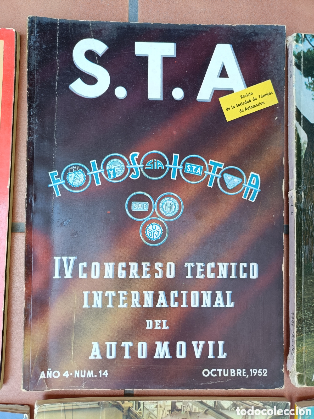 Coches: Revista STA Sociedad T&eacute;cnicos Automoci&oacute;n n&uacute;m 14 Octubre 1952