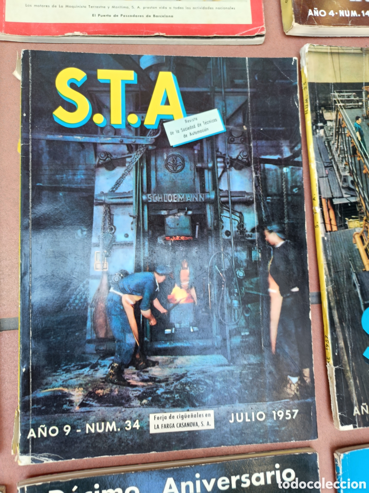 Coches: Revista STA Sociedad T&eacute;cnicos Automoci&oacute;n n&uacute;m 34 Julio 1957