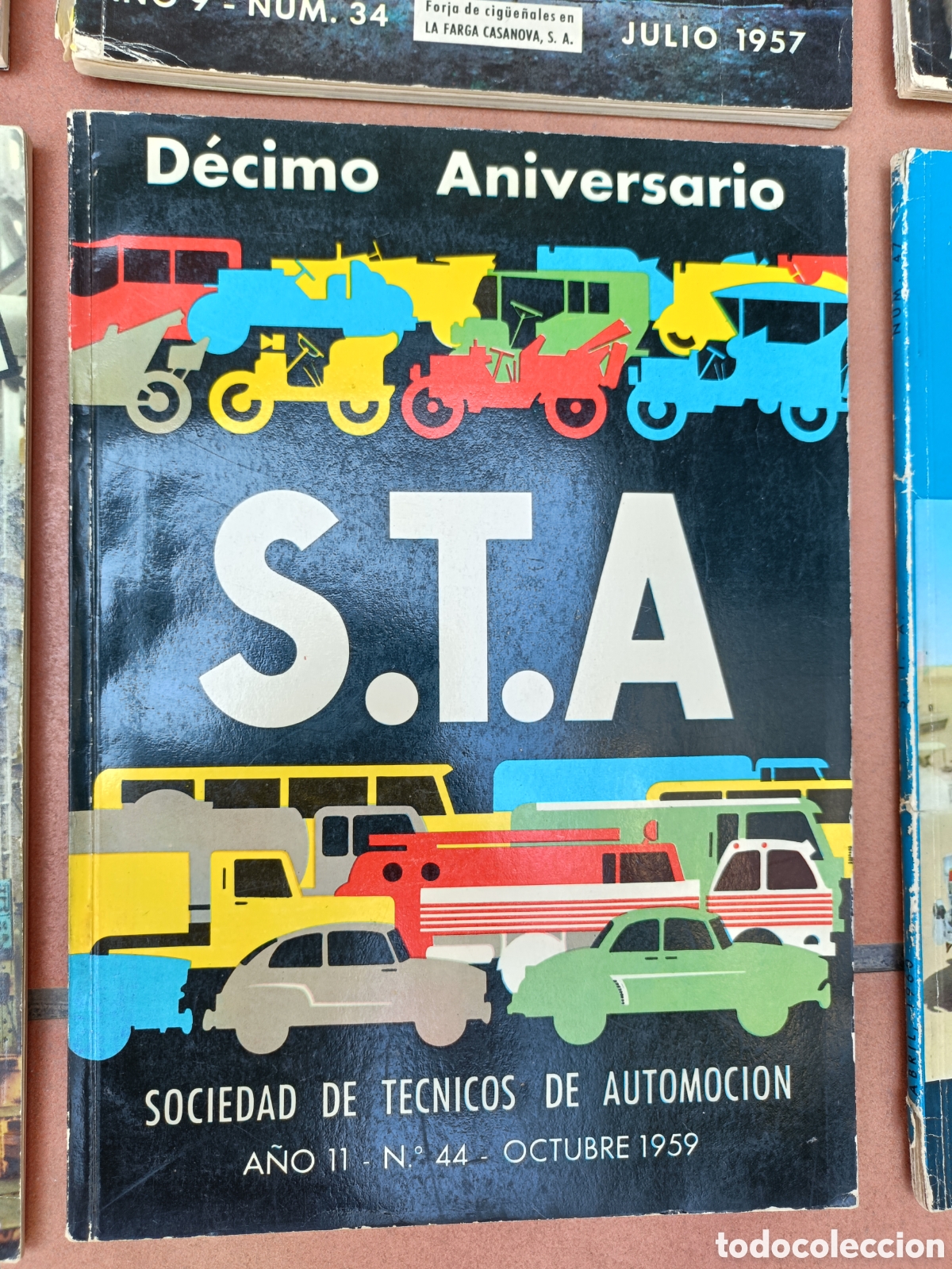 Coches: Revista STA Sociedad T&eacute;cnicos Automoci&oacute;n n&uacute;m 44 Octubre 1959